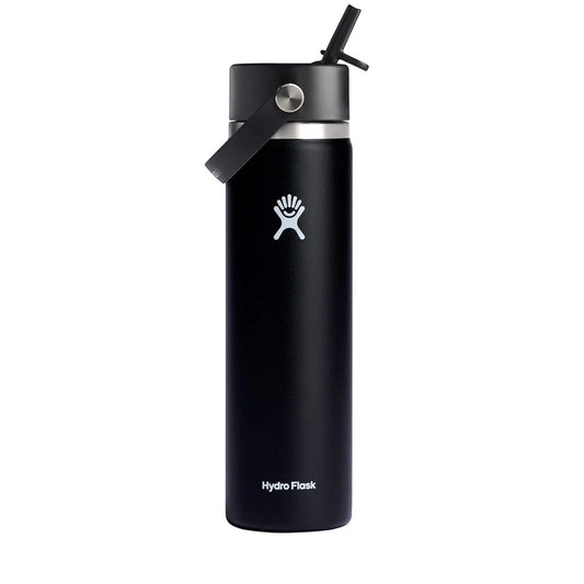 Hydro Flask 24 OZ Wide Flex Straw Cap Black