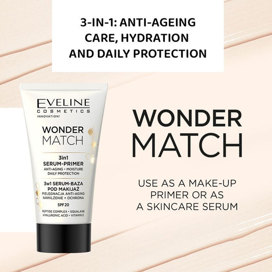 Eveline Cosmetics Wonder Match Serum Primer 3-in-1