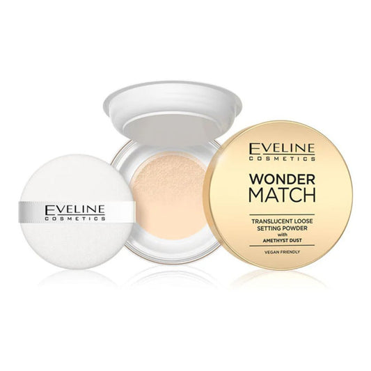 Eveline Cosmetics Wonder Match Translucent Loose Setting Powder With Amethyst Dust