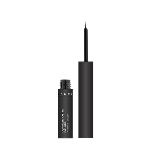 Lamel Liquid Long-Lasting Eyeliner With Soft Brush - Carbon Black