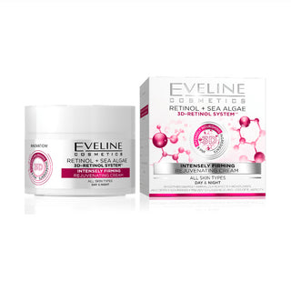 Eveline Cosmetics Eveline Retinol + Sea Algae 3D Retinol System Intensely Firming Rejuvenating Day&Night Cream