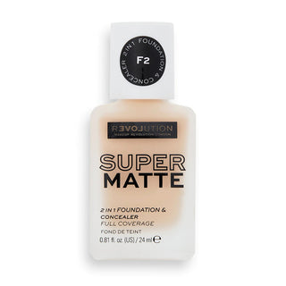 Makeup Revolution Relove Supermatte Foundation - F2