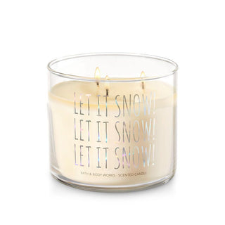 Bath and Body Works Let It Snow - Twisted Peppermint - 3 Wick Candle