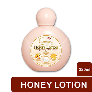 Caresse Honey Lotion with Royal Jelly & Milk Extracts 220ml