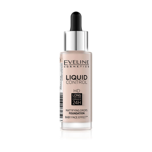 Eveline Cosmetics Liquid Control HD Mattifying Drop Foundation - 05 Ivory