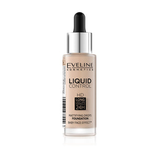 Eveline Cosmetics Liquid Control HD Mattifying Drop Foundation - 10 Light Beige