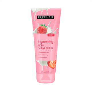 FREEMAN Beauty Hydrating Strawberry Milk Body Sugar Scrub - 175ml