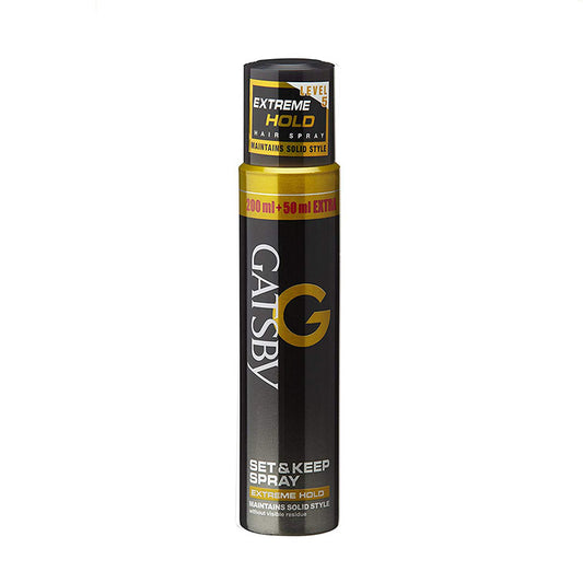 GATSBY Set and Keep Hair Spray - Extreme Hold 250ml