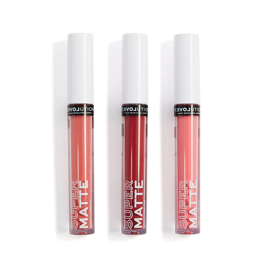 Makeup Revolution Relove Supermatte Liquid Lip Set Kiss