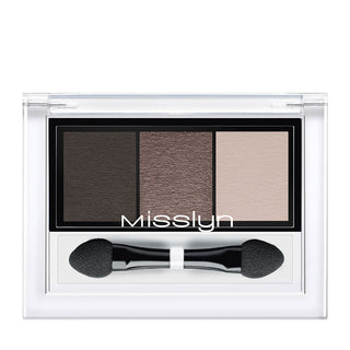 Misslyn High Shine Trio Eyeshadow - 13 Almost Chocoholic - Matt