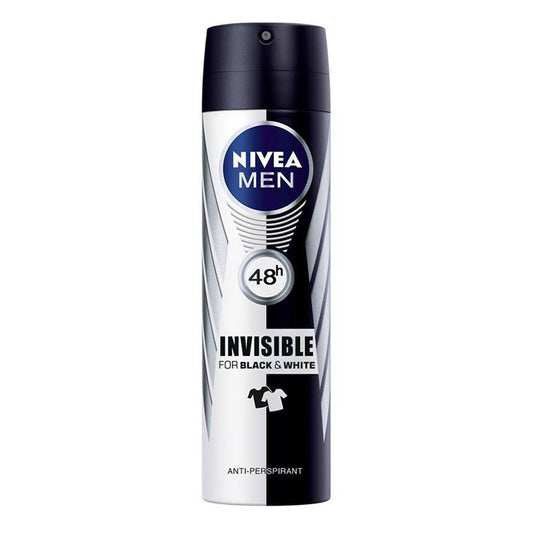 NIVEA Invisible Black & White Anti-Perspirant Men Deo Spray 150ml