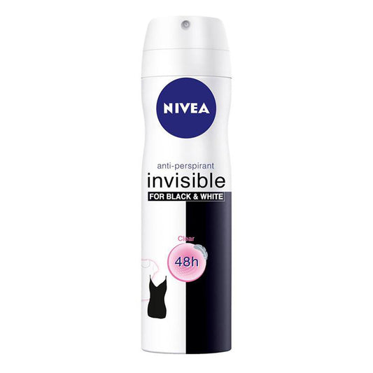 NIVEA Invisible Black & White Clear Anti Perspirant Deo Spray 150ml