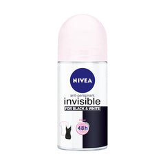 NIVEA Invisible Black & White Clear Anti Perspirant Roll On 50ml