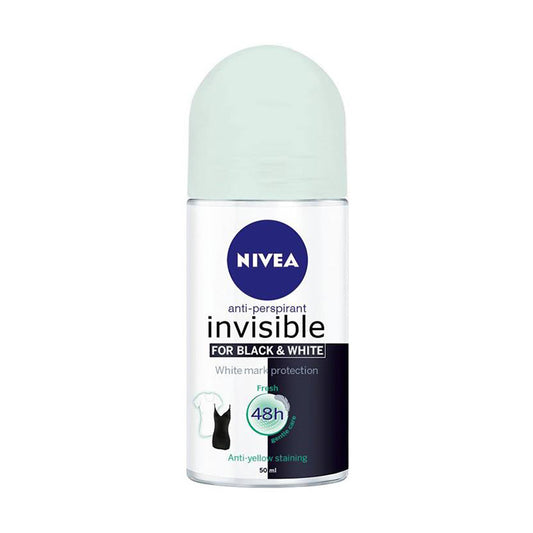 NIVEA Invisile Black & White Fresh Anti Perspirant Roll-On 50ml