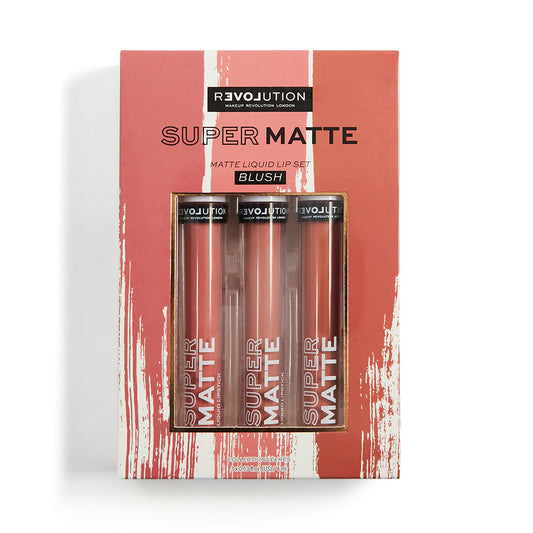 Makeup Revolution Relove Supermatte Liquid Lip Set Blush