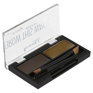 Rimmel London Brow This Way Eyebrow Kit - Dark Brown