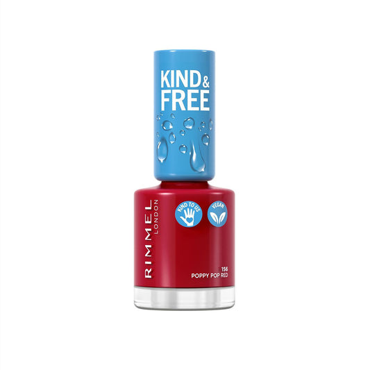 Rimmel London Kind & Free™ Nail Polish - 156 Poppy Pop Red