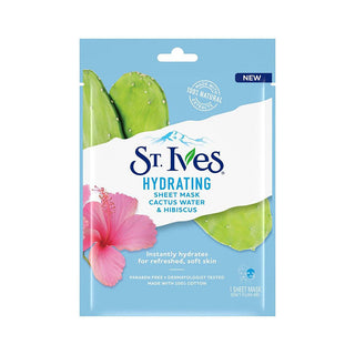 St. Ives Hydrating Cactus Water & Hibiscus Sheet Mask