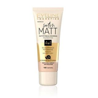 Eveline Cosmetics Satin Matt Mattifying & Covering Foundation - 103 Natural